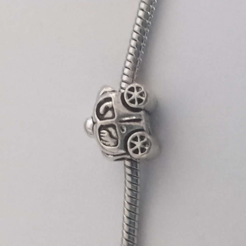 Silver Cinderella‎ / Royal Carriage Charm for Pandora Style Bracelet